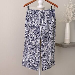 Land n Sea Cropped Linen Blend Pants Size S